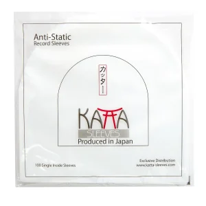 Bolsa internas KATTA, antiestáticas, meio redondas, transparentes, para discos 7" (100 peças)
