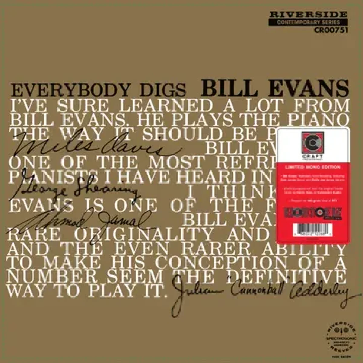 Bill Evans Trio, Everybody Digs Bill Evans