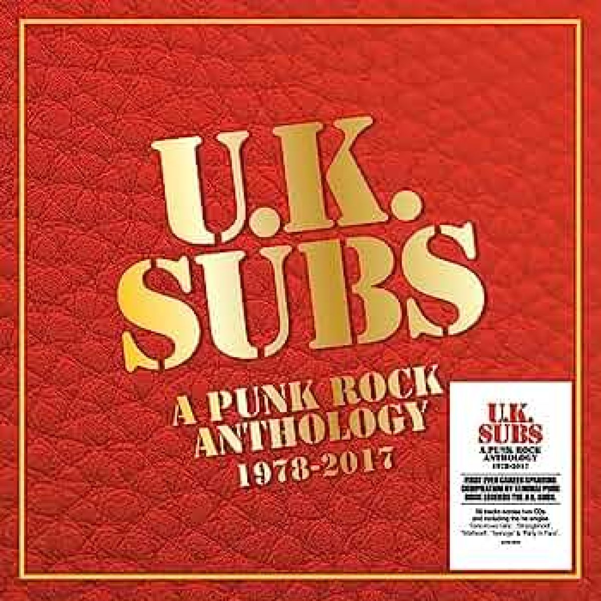 U.K.Subs, A Punk Rock Anthology 1978-2017